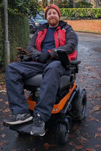 Michael Patrick when he was diagnosed with Motor Neurone Disease (MCD)