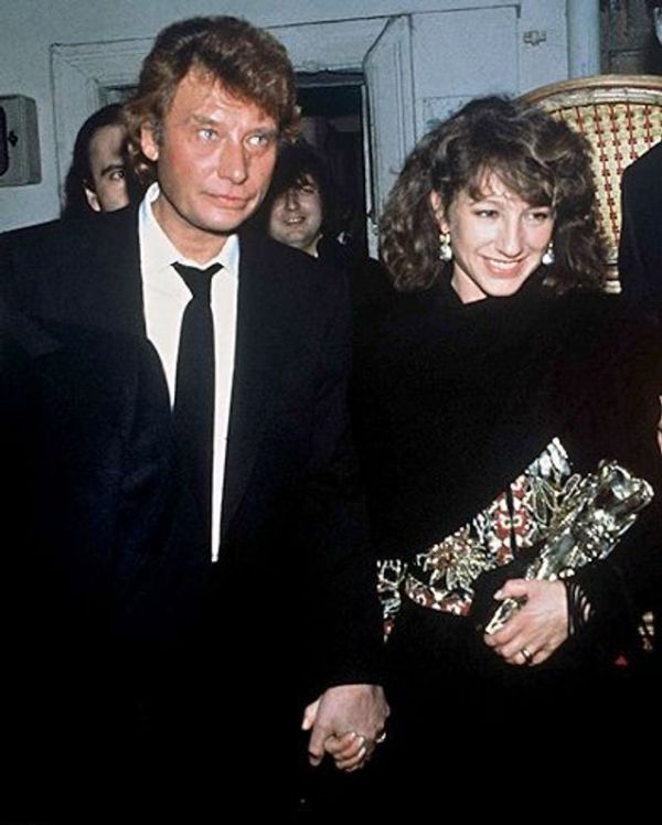 Nathalie Baye and Johnny Hallyday