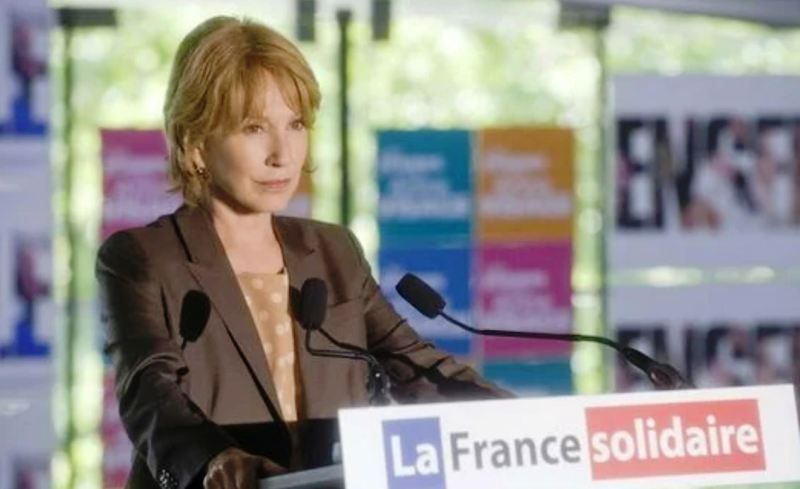 Nathalie Baye as 'Anne Visage' in a still from the television series 'Les Hommes de l'ombre' (trans. Spin) (2012)