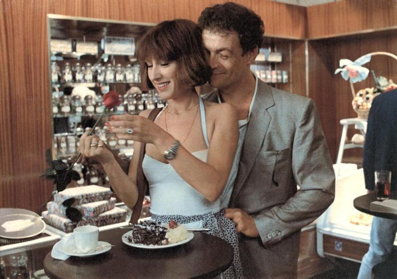 Nathalie Baye (as Nicole Danet) and Philippe Léotard (as Dédé Laffont) in a still from the film 'La Balance' (1982)