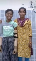 Payal Nag with her mother