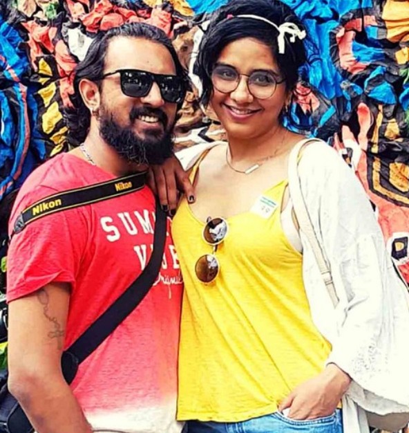 Preetisheel Singh with her partner-husband mark Dsouza