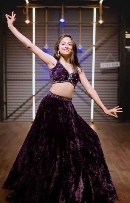 Rajnandini Pawar while dancing