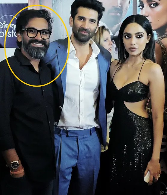 Saini S. Johray with the cast of the web series The Night Manager