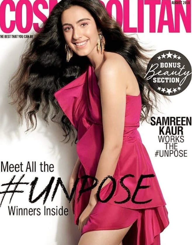 Samreen Kaur on the cover of Cosmopolitan magazine