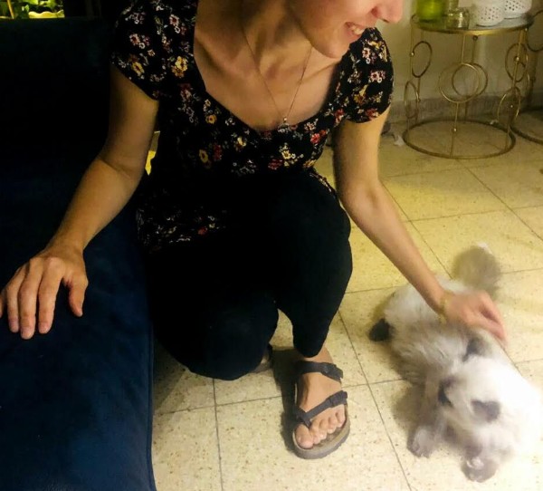 Shelly Kittleson with her pet dog