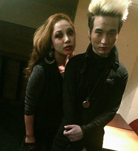 Sudan Gurung posing with his sister
