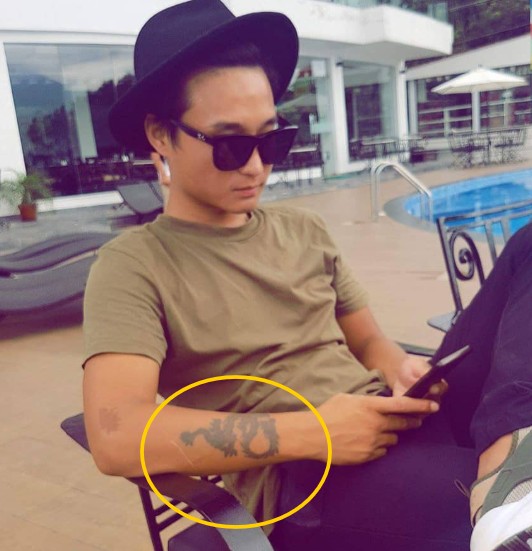 Sudan Gurung's tattoo on his right arm