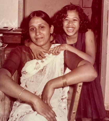 A childhood photo of Shama Mohamed