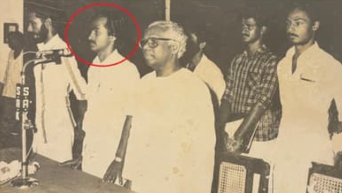 An old picture of V. D. Satheesan during during his college days