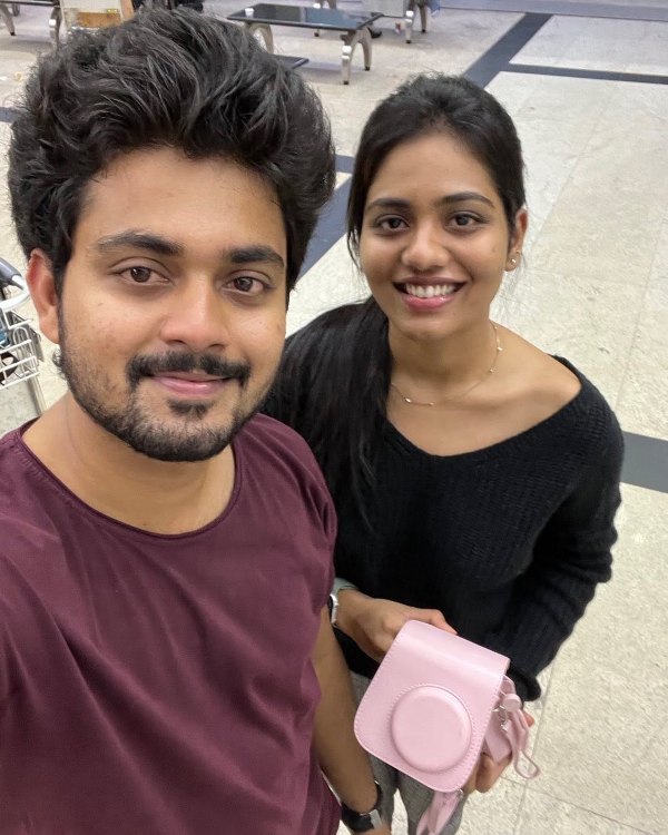 Bharath Kanth with his sister