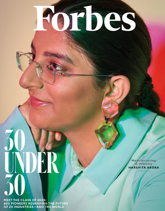 Harshita Arora on the cover of Forbes magazine