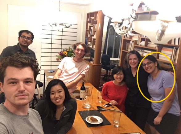 Harshita Arora posing with her colleagues