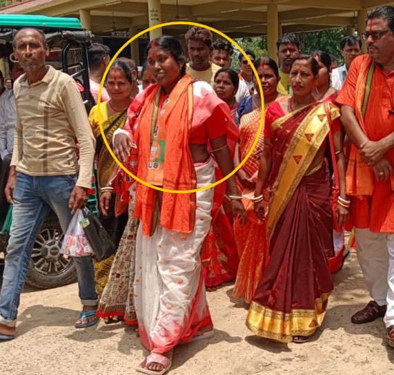 Kalita Maji during a political campaign