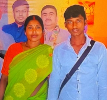 Kalita Maji with her son