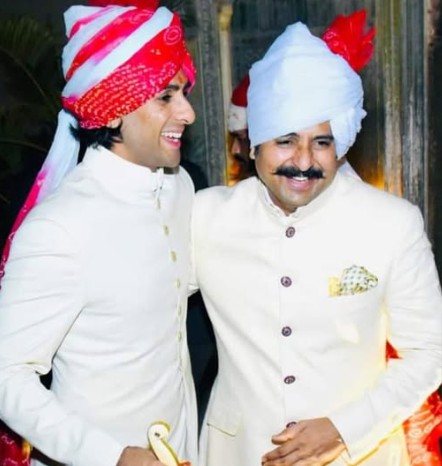 Padmanabh Singh with his father