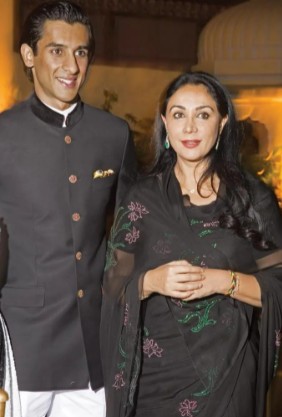 Padmanabh Singh with his mother