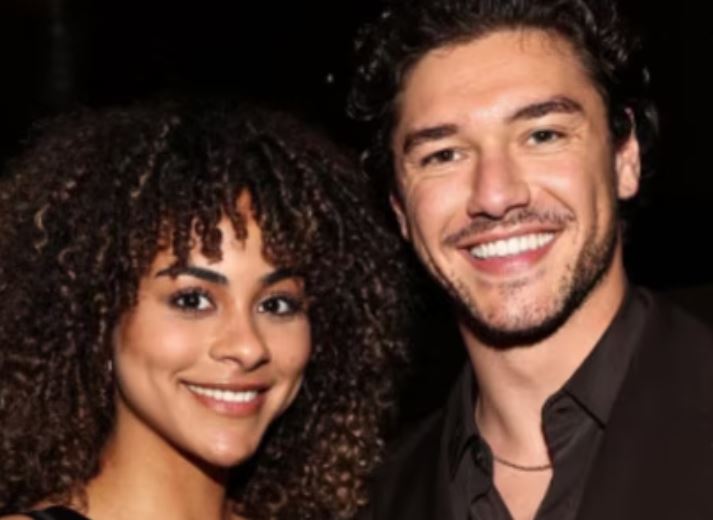Raina Morris with her boyfriend