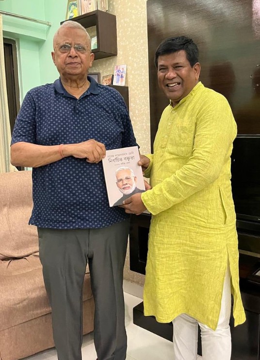 Rathindra Bose (right)