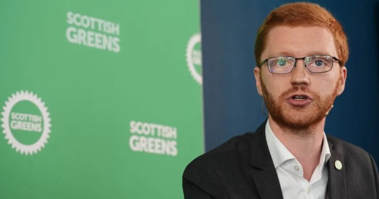 Ross Greer, the Scottish Green co-leader, during a media talk while accusing opponents of 'nasty' attacks on Manivannan