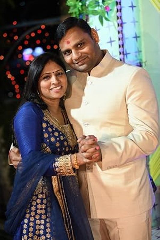 Sandip Patel with his wife