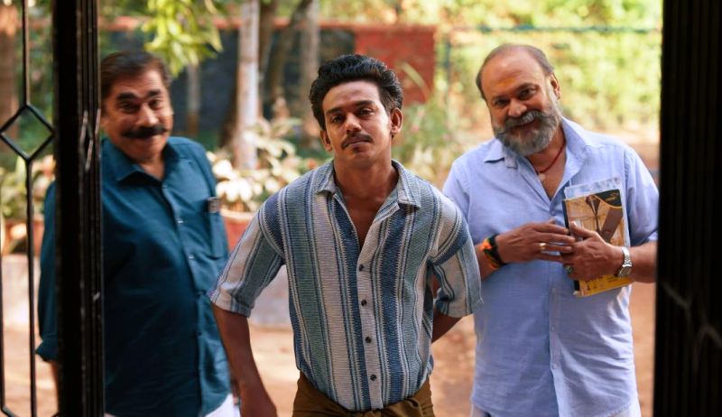 Santhosh Nayar (right) in a still from the film 'Bharathanatyam 2 Mohiniyattam' (2026)