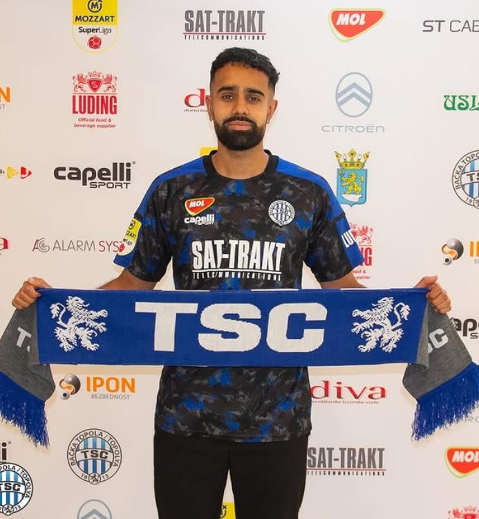 Sarpreet Singh, when he signed with TSC for Serbian Super Liga tournament