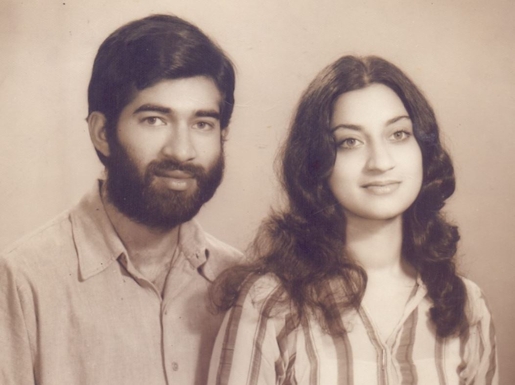Sheema Kermani with her husband