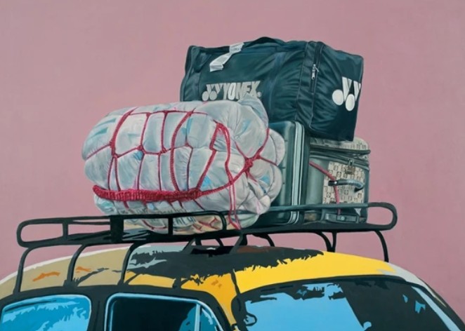 Subodh Gupta's 'Saat Samundar Paar' with oil on canvas