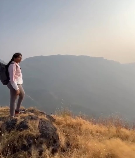 Tejaswi Satpute during a trip