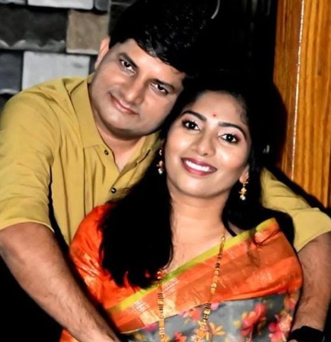 Tejaswi Satpute with her husband