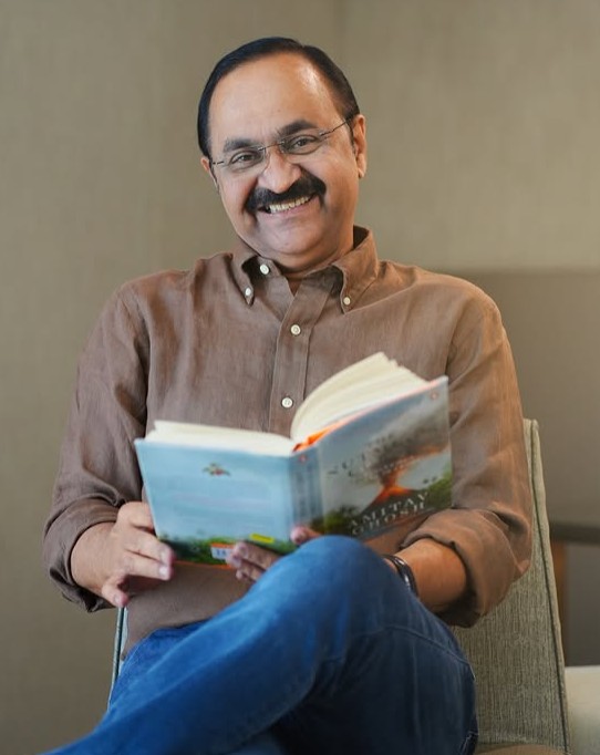 V. D. Satheesan while reading a book