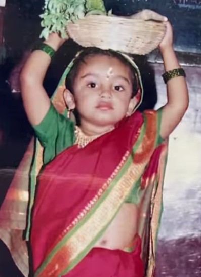 A childhood picture of Sanchita Ugale