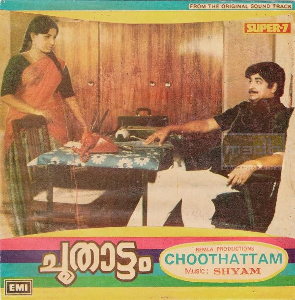 A poster of the film 'Choothattam' (1981)