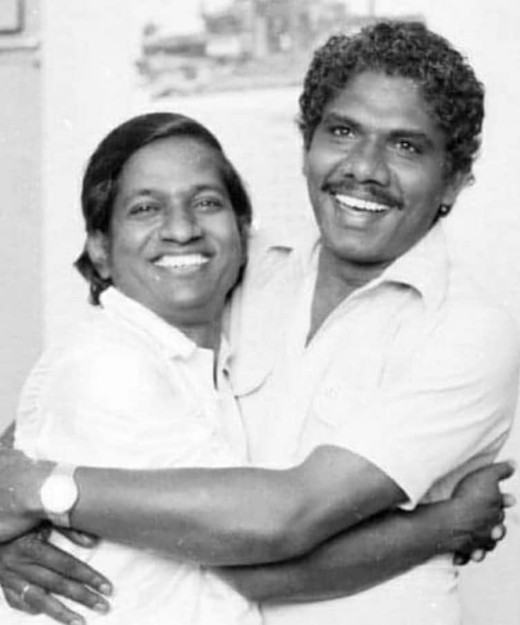 An old picture of Bharathiraja