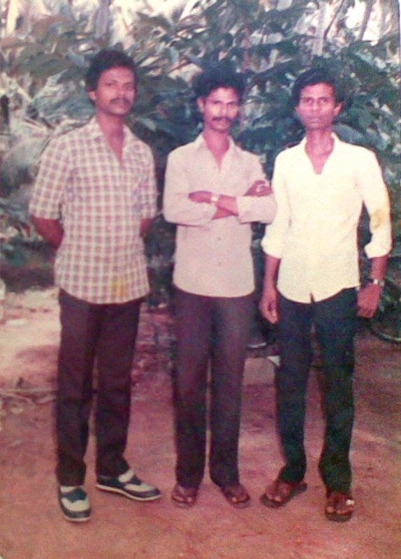 An old picture of Indrans with his brothers