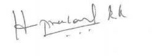B. K. Hariprasad' signature