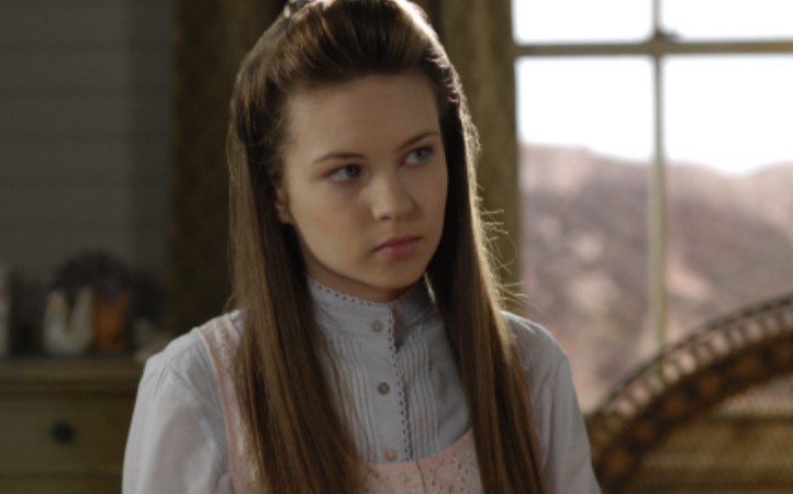 Daveigh Chase in a still from the HBO TV series Big Love