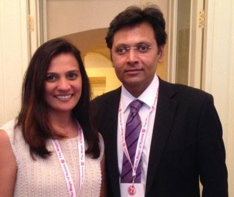 Hital Meswani with Bijal Meswani