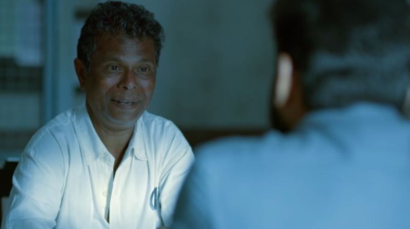 Indrans as 'Ripper Ravi' in the film 'Anjaam Pathiraa' (2020)