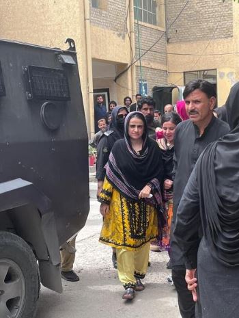 Mahrang Baloch, when sent to police custody in July 2025