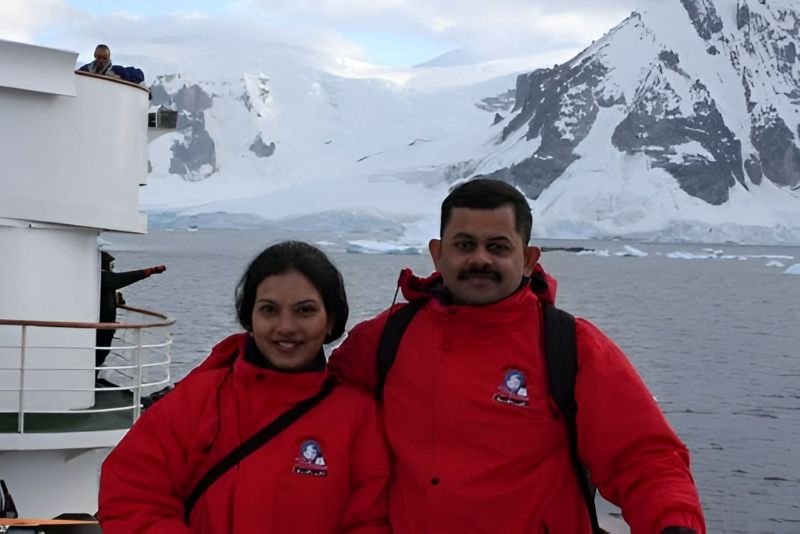 Neelkanth Mishra with his wife, Toshi Mishra