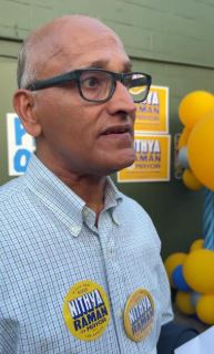 Nithya Raman's father