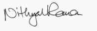 Nithya Raman's signature
