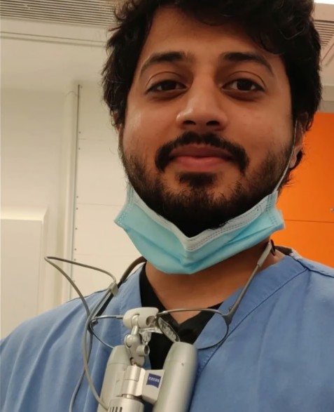Sachet Engineer posing at his workplace
