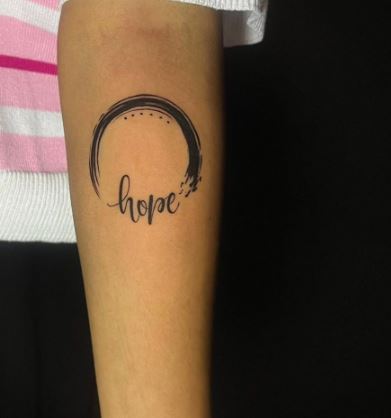 Sayoni Chakraborty's tattoo on the right forearm