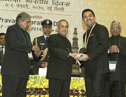 Shamsheer Vayalil receives Pravasi Bharatiya Samman