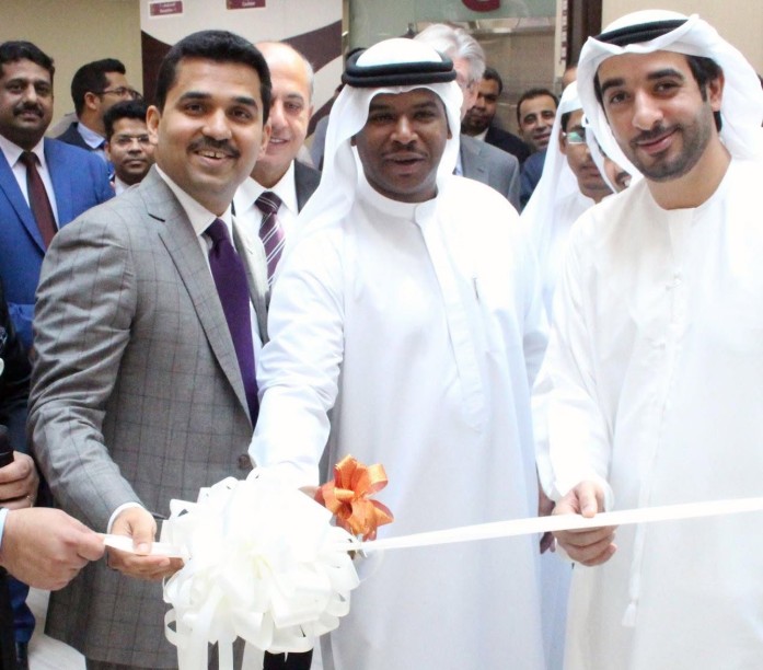 Shamsheer Vayalil while inaugurating hia Tajmeel Dental Center in Abu Dhabi