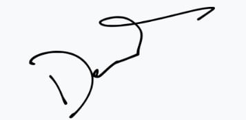 Signature of Daveigh Chase