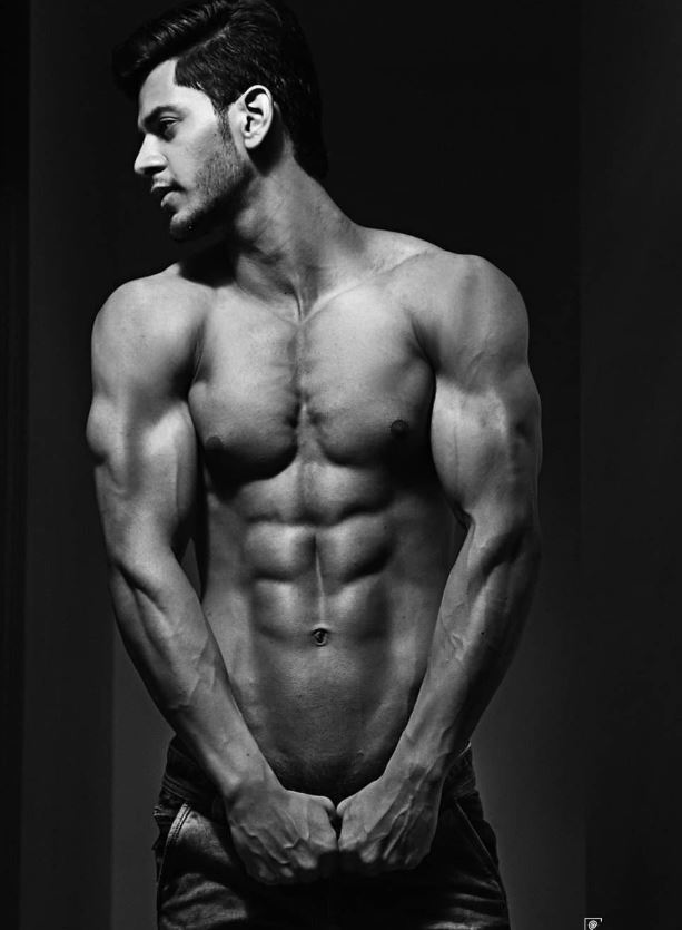 Ujjwal Sharma during his early modelling days